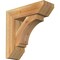 Ekena Millwork Imperial Slat Rough Sawn Bracket w/ Offset Brace, Western Red Cedar, 6"W x 18"D x 18"H BKT0604X18X18IMP06RWR - alternate 1